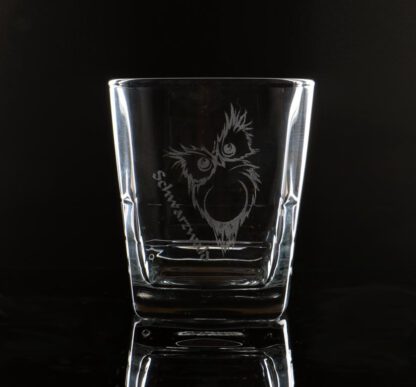 Whisky / GIN / Cocktail Glas - Eule Schwarzwald Design