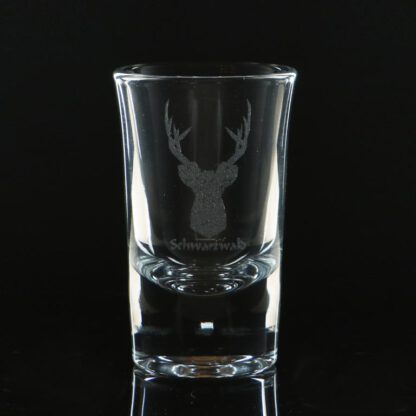 Schnapsglas im Schwarzwald Design